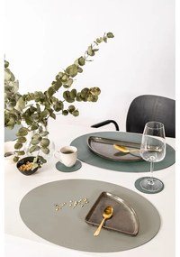 Сива и бежова подложка от рециклирана кожа , 33 x 45 cm Titan - ZicZac