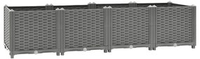 153296 vidaXL Повдигната леха, 160x40x38 см, полипропилен