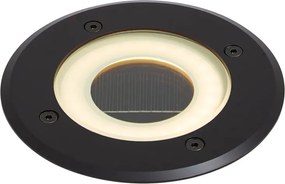 Модерен градински спот черен вкл. LED акумулаторен със соларна батерия IP65 - Solyx