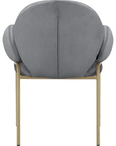 Сиви тапицирани трапезни столове в комплект с подлакътници 2 бр. Iwama – Støraa