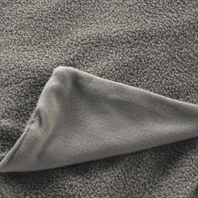 Сиво одеяло от флийс 125x150 cm Curly Wooly – douceur d'intérieur