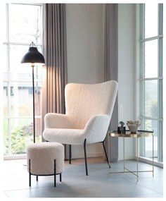 Кремава табуретка от прежда с примки от букле Alford – House Nordic