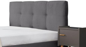 Тапицирано легло Famous-Gkri-90 x 200-Χωρίς μηχανισμό ανύψωσης