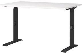 Работна маса с регулируема височина с бял плот за маса 80x120 cm Downey – Germania