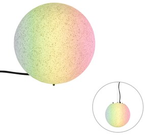 Смарт външна лампа сива 25 см IP65 вкл. WiFi A60 - Nura