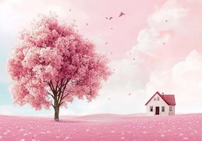 15679 - Детски тапет розово поле
