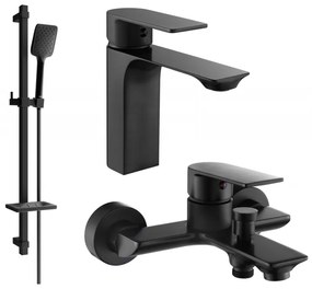 Mexen Alexa DQ62 комплект за вана, черен - 71203DQ62-70