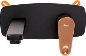 смесител за вграждане Rea MILD BLACK ROSE GOLD + BOX