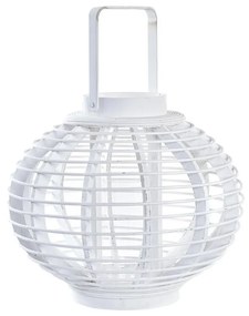 Latern DKD Home Decor Кристал Бял Бамбук (35 x 35 x 29 cm)