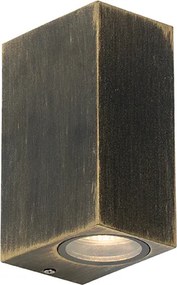 Модерен стенен аплик антично злато 2-светлина IP44 - Baleno