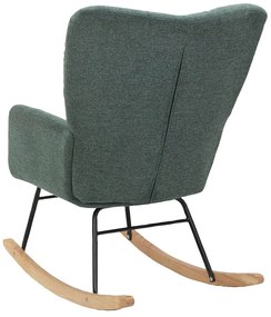 Зелено люлеещо се кресло Elza – Støraa