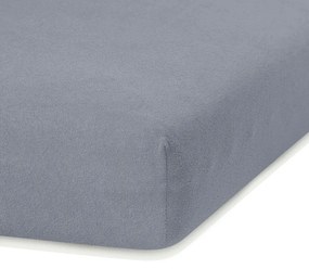 Тъмно сив еластичен чаршаф с високо съдържание на памук , 160/180 x 200 cm Ruby - AmeliaHome