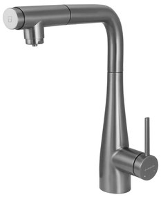Deante BRE_D75M - Кран за мивка с издърпваща се пръскачка ERIDAN титаний