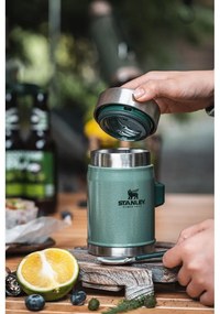 Зелен термос за храна от неръждаема стомана 400 ml Legendary Classic Hammer Tone Green – Stanley