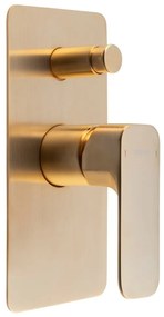 Вградена душ батерия в златист цвят (2 изхода) Spy – Sapho