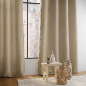 Бежова завеса от букле 140x240 cm Wooly – douceur d'intérieur