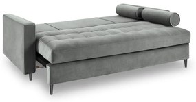 Светлосиво кадифено канапе Santo - Milo Casa