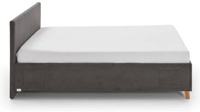 Антрацитно тапицирано детско легло 90x200 cm без ламелно дъно Cool – Meise Möbel