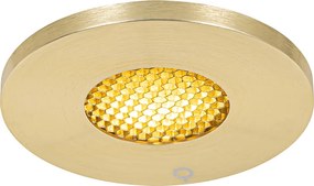 Модерен вграден прожектор златен IP54 - Shed Honey