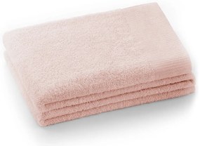 Светлорозова памучна хавлиена кърпа от тери 70x140 cm Amari – Restilo