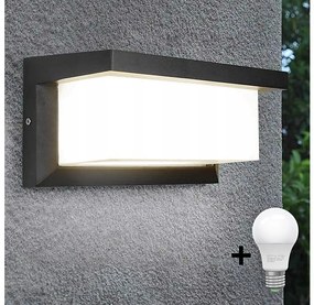 LED Екстериорен аплик NEELY 1xE27/15W/230V 3000K IP54 антрацит