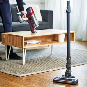 Вертикална прахосмукачка Rowenta X-Pert 6.60 Animal Care RH6878WO, 100W, 2 режима, 0.6 л, 85 dB, Автономия 1 час, LED осветление, Червен/Черен