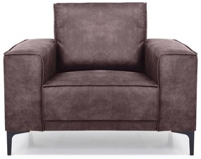 Тъмнокафяв фотьойл от изкуствена кожа Copenhagen - Scandic