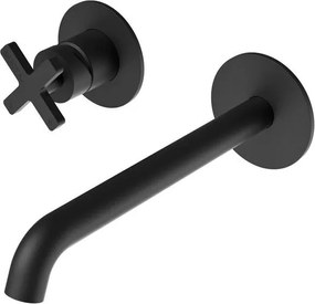 Тоалетна стенен кран Εlle Cross La Torre-Черен