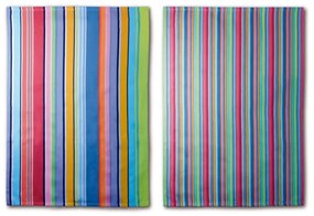 Комплект от 2 памучни кърпи Лилави ивици, 70 x 50 cm - Remember