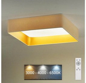 Brilagi - LED Димируема лампа VELVET SQUARE LED/24W/230V + д.у. кремав