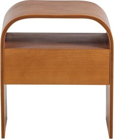 Нощно шкафче с рафтове в естествен цвят Momo – WOOOD