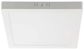 LED Плафониера LED/18W/230V 3000K 21,4x21,4 см бял