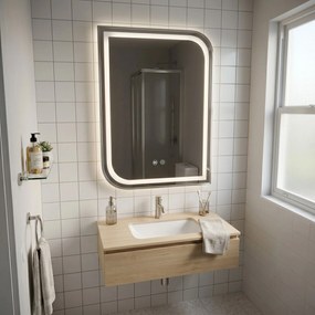 Огледало LED ZONE 70x50 BRUSH NICKEL