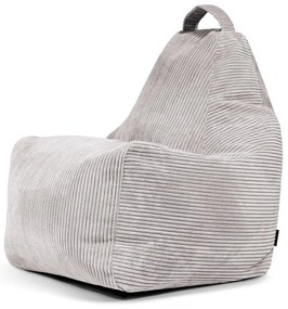 Светлосив пуф от рипсено кадифе Play Amuse – SLOWDOWN