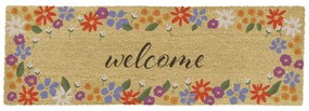 Изтривалка от кокосови влакна 40x120 cm Welcome Floral – Artsy Doormats