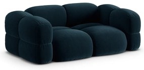 Тъмносин кадифен диван 210 cm Loretto – Cosmopolitan Design