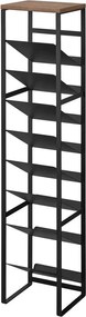 Черен метален стелаж за вино брой бутилки 16 20x88,5x19 cm Tower – YAMAZAKI