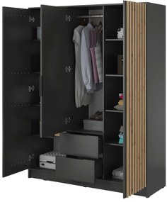 Гардероб Nolan 3-door-Grafitis