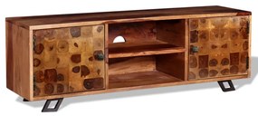 243965 vidaXL ТВ шкаф, акациево дърво масив, 120x30x40 cм