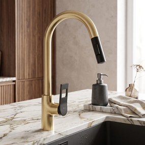 Смесител за кухня Rea SOUL Gold Black