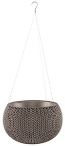 Пластмасова висяща стенна саксия за цветя ø 28 cm Cozy – Keter