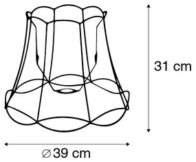 Метален абажур черен 40/31 - Granny Frame