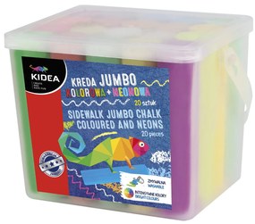 Kidea - Тебешир в кофа JUMBO 20 цвята 68906