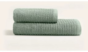 Зелена памучна кърпа и хавлия за баня в комплект от 2 броя - Foutastic