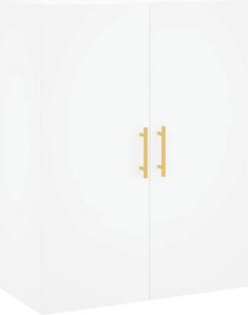 828412 vidaXL Стенен шкаф бял 69,5x34x90 см