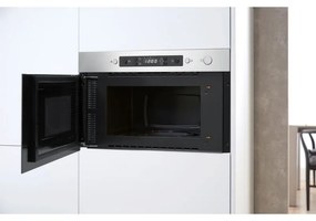 Микровълнова фурна за вграждане Whirlpool AMW 435/IX, 750W, 22 л, 4 нива, Jet Start, JetDefrost, Поддържане на топлина, Сребрист