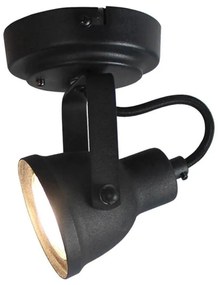 Черна стенна лампа Spot Max Uno - LABEL51