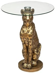 Холна маса atmosphera Wild Leopard, 40 cm, Стъкло