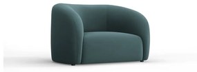 Кадифено кресло в петролен цвят Santi – Interieurs 86