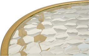 Бяла/златистa масичка за кафе със стъклен плот 50x90 cm Antalia – Mauro Ferretti